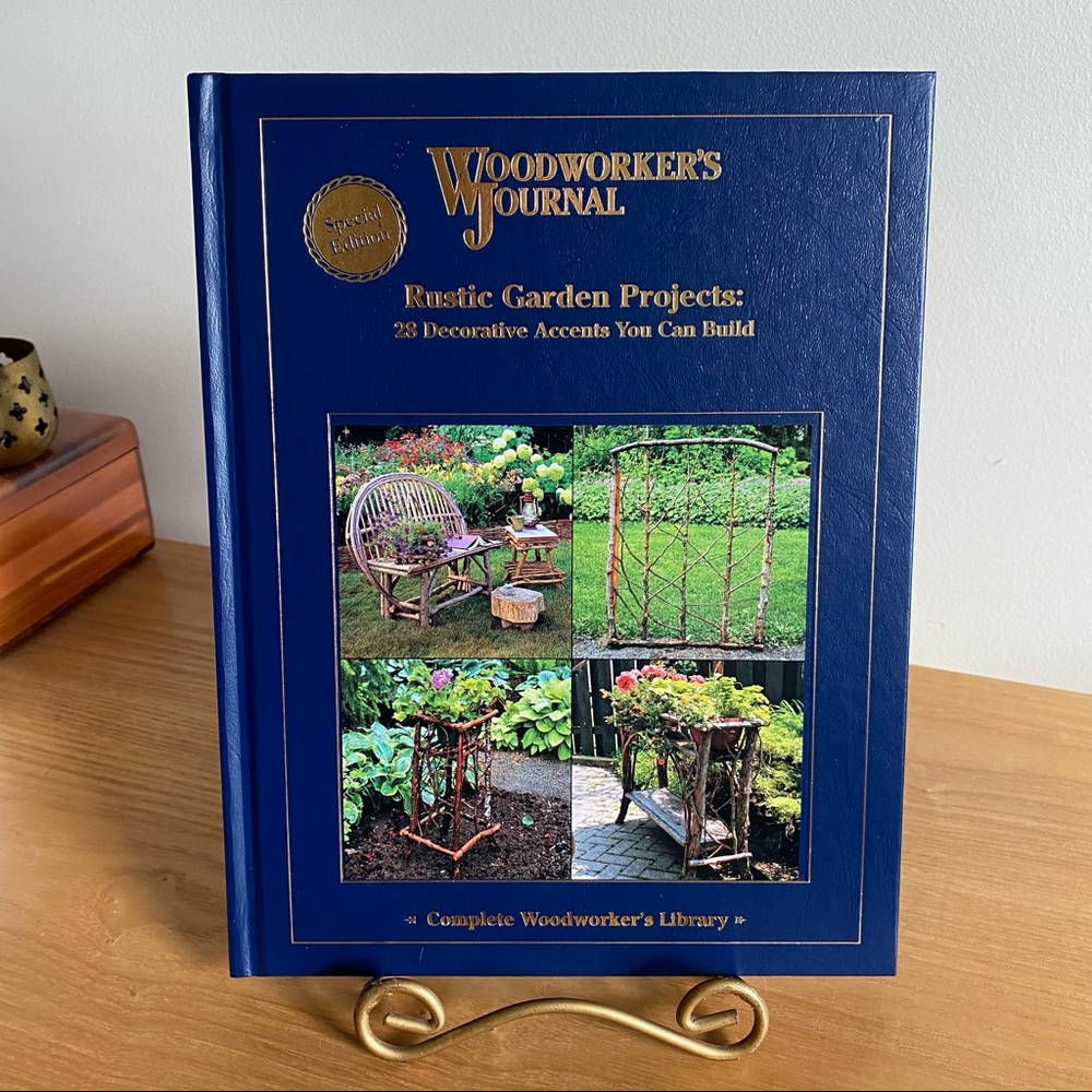 Woodworker's Journal Rustic Garden Projects 28 Decorative Accents Hardcover NEW